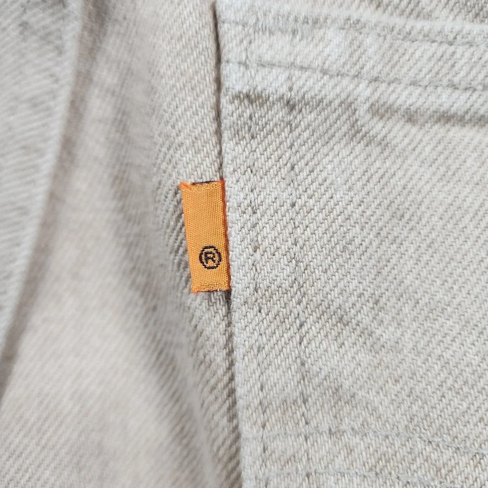 VINTAGE Levis 550 Jeans Men 36x32 (Fits 34x33) Beige Sandstone Orange Tab USA 90